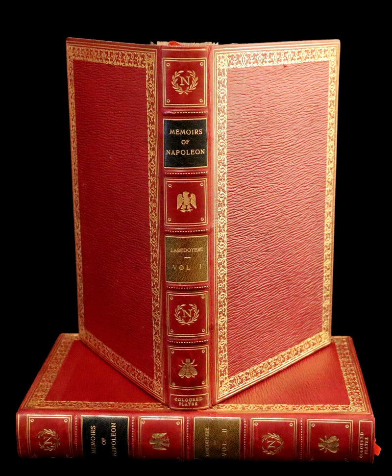 1827 Rare finely bound set by BAYNTUN ~ MEMOIRS OF THE PUBLIC AND PRIVATE LIFE OF NAPOLEON BONAPARTE.