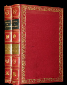 1827 Rare finely bound set by BAYNTUN ~ MEMOIRS OF THE PUBLIC AND PRIVATE LIFE OF NAPOLEON BONAPARTE.