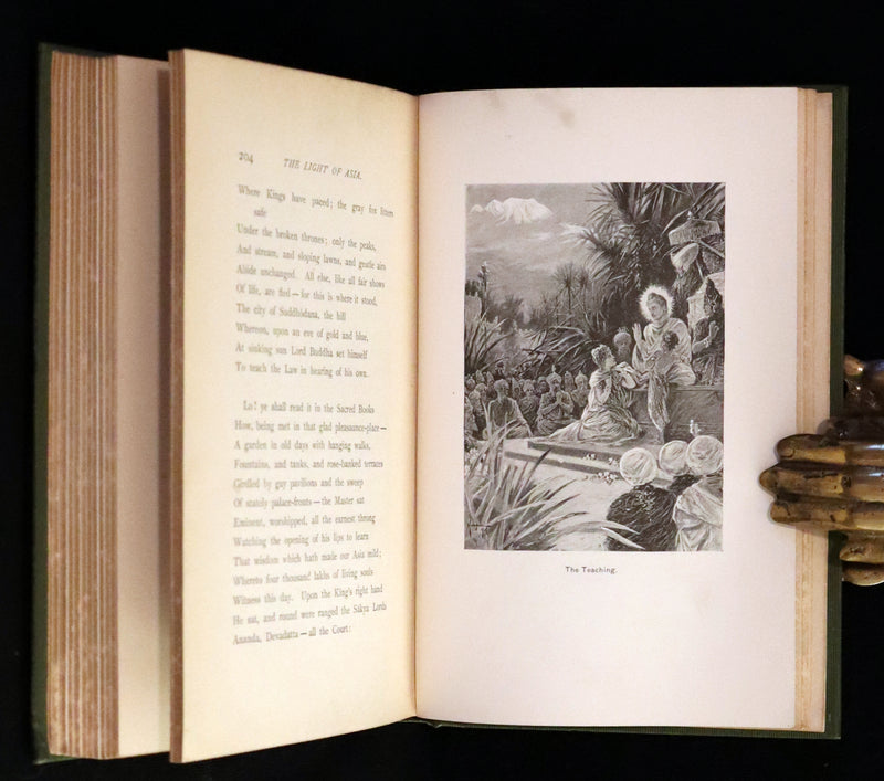 1894 Rare Edition - THE LIGHT OF ASIA or The Great Renunciation. Being The Life and Teaching of Gautama Prince of India and Founder of Buddhism.