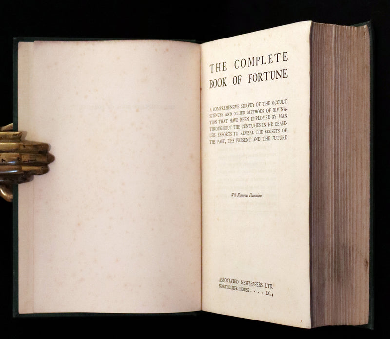 1935 Rare Book - The Complete Book of Fortune A Comprehensive Survey Of The Occult Sciences & Other Methods Of Divination.