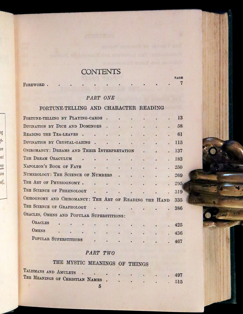 1935 Rare Book - The Complete Book of Fortune A Comprehensive Survey Of The Occult Sciences & Other Methods Of Divination.