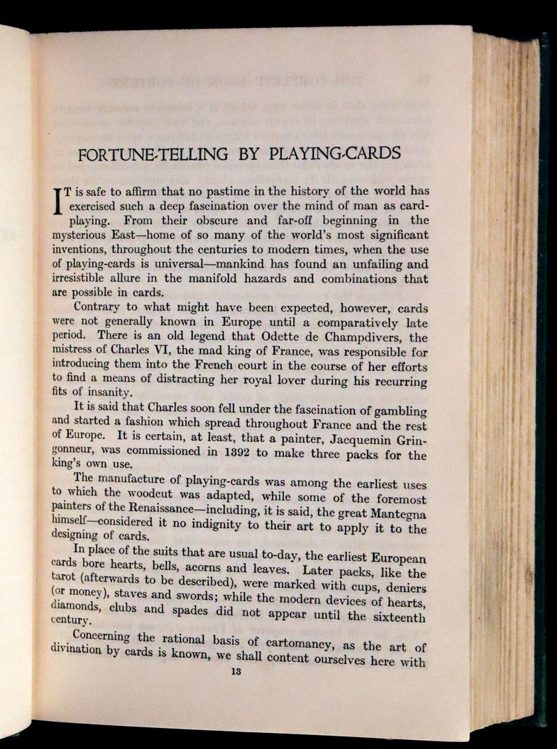 1935 Rare Book - The Complete Book of Fortune A Comprehensive Survey Of The Occult Sciences & Other Methods Of Divination.