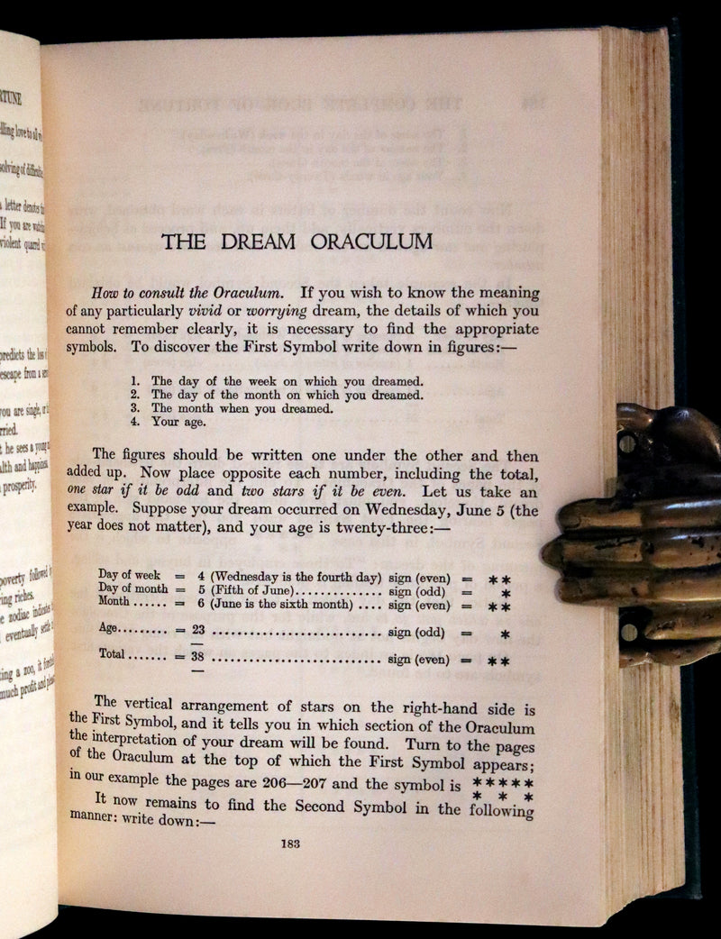 1935 Rare Book - The Complete Book of Fortune A Comprehensive Survey Of The Occult Sciences & Other Methods Of Divination.