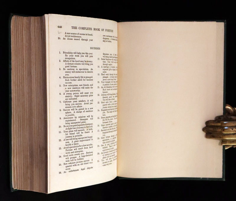 1935 Rare Book - The Complete Book of Fortune A Comprehensive Survey Of The Occult Sciences & Other Methods Of Divination.