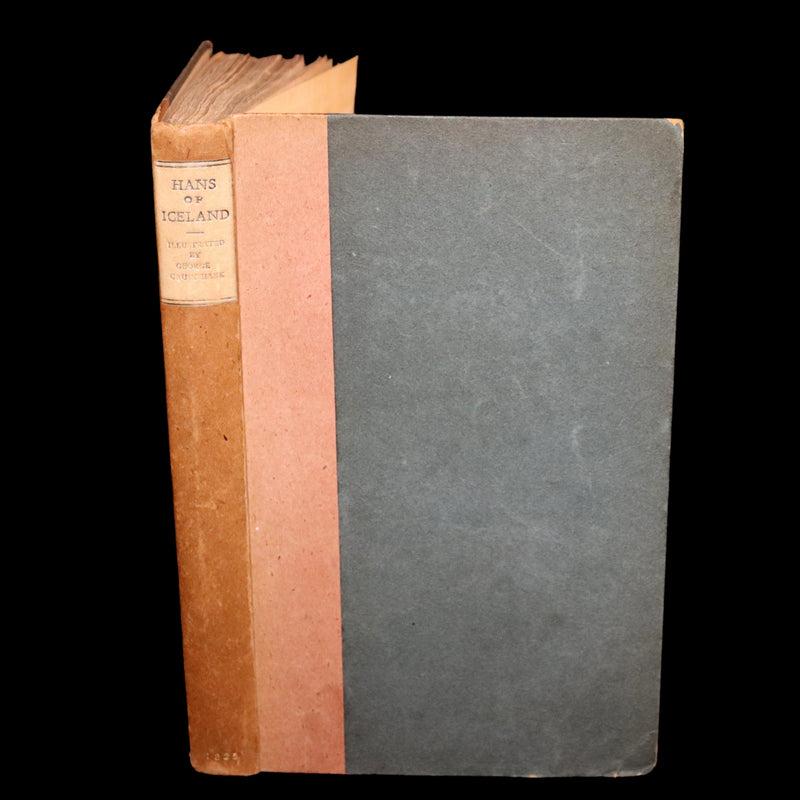 1825 Scarce First Edition - HANS of ICELAND by Victor Hugo Illustrated by Cruikshank. Gothic Novel.