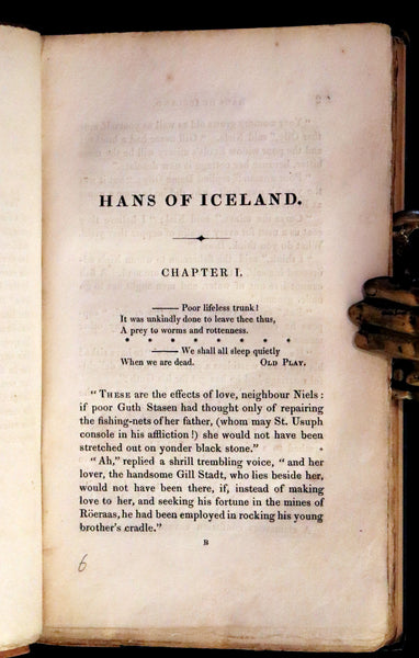 1825 Scarce First Edition - HANS of ICELAND by Victor Hugo Illustrated by Cruikshank. Gothic Novel.