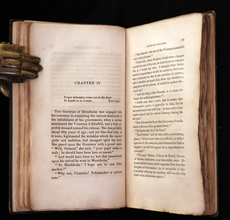 1825 Scarce First Edition - HANS of ICELAND by Victor Hugo Illustrated by Cruikshank. Gothic Novel.
