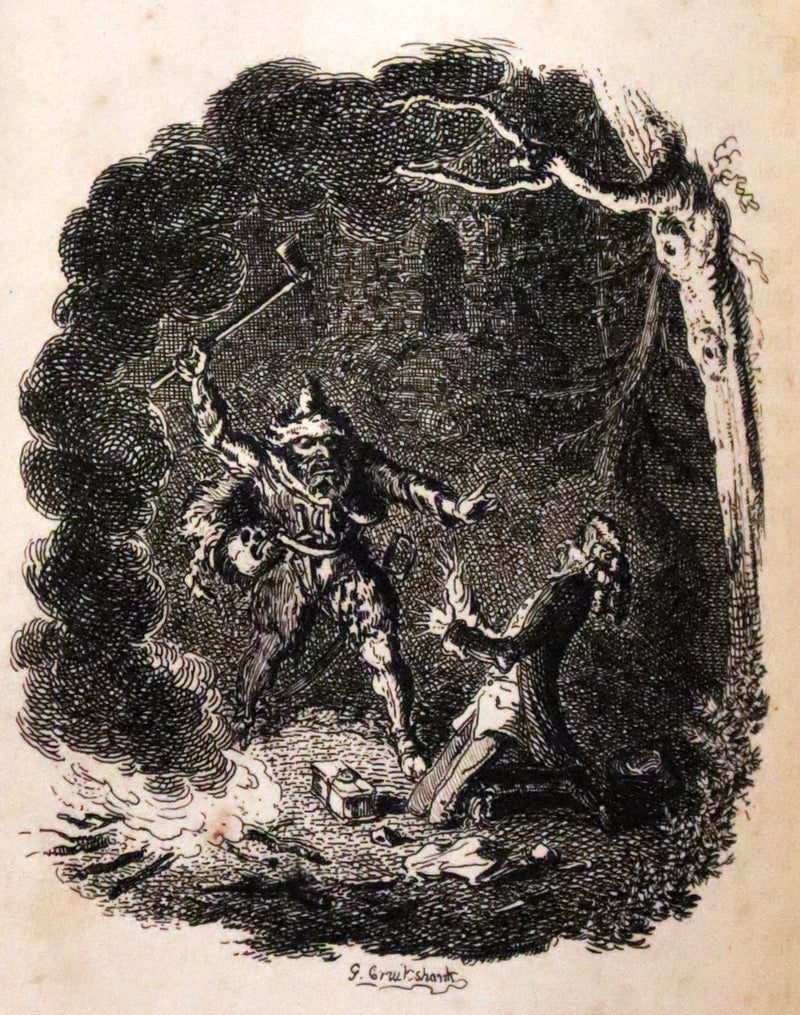 1825 Scarce First Edition - HANS of ICELAND by Victor Hugo Illustrated by Cruikshank. Gothic Novel.