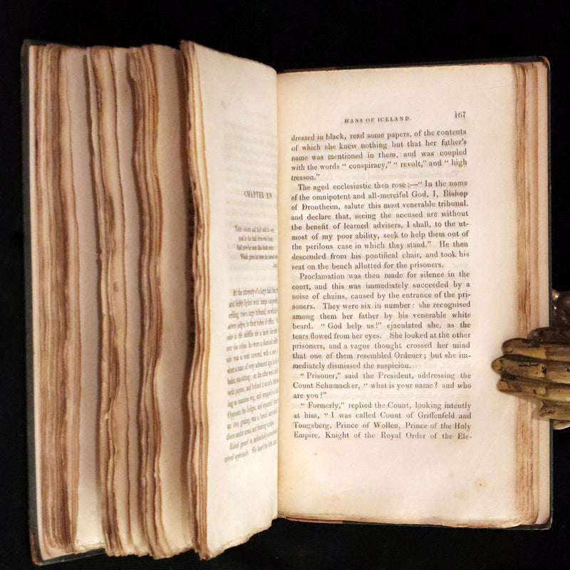 1825 Scarce First Edition - HANS of ICELAND by Victor Hugo Illustrated by Cruikshank. Gothic Novel.