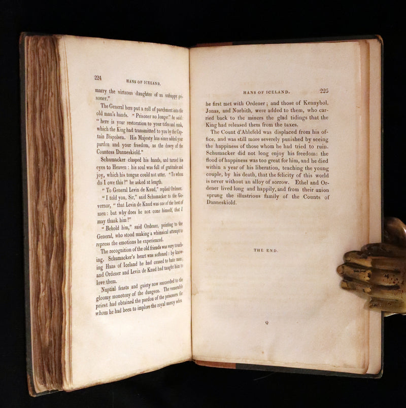 1825 Scarce First Edition - HANS of ICELAND by Victor Hugo Illustrated by Cruikshank. Gothic Novel.