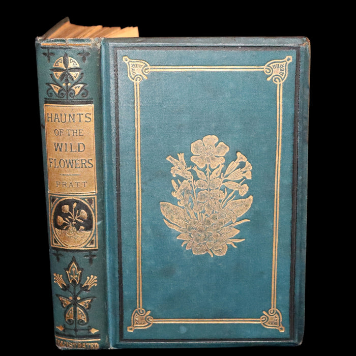 1880 Rare Book ~ Haunts of the Wild Flowers with 8 coloured plates by Anne Pratt.