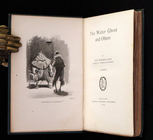 1894 Rare First Edition - THE WATER GHOST and other Ghost Stories by John Kendrick Bangs.
