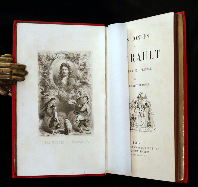 1890 Rare illustrated French Book ~ Contes de Perrault - Fairy Tales.