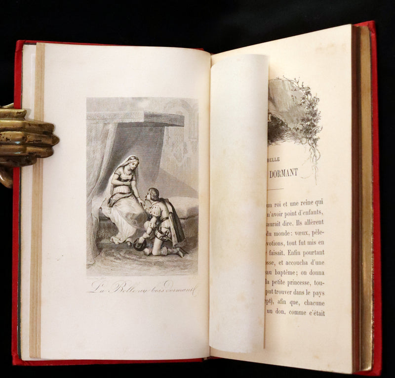 1890 Rare illustrated French Book ~ Contes de Perrault - Fairy Tales.