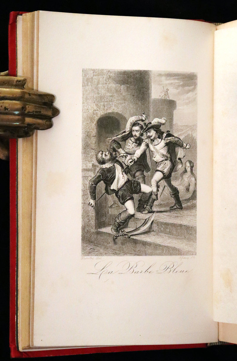 1890 Rare illustrated French Book ~ Contes de Perrault - Fairy Tales.