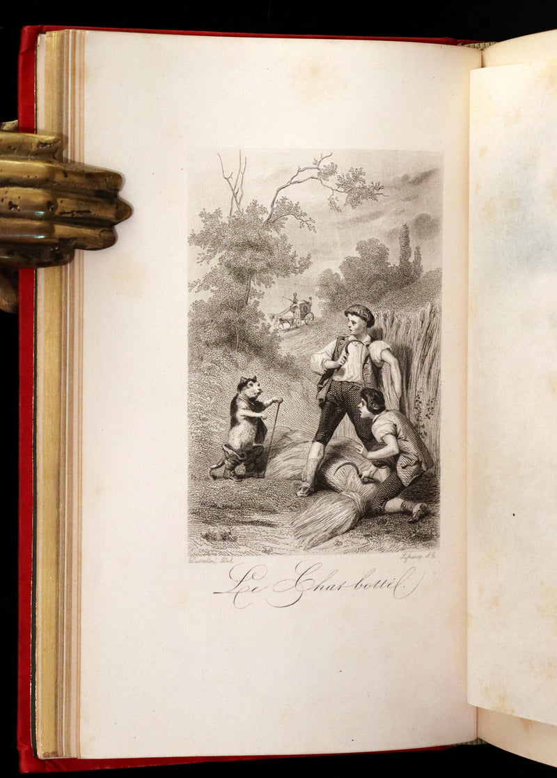 1890 Rare illustrated French Book ~ Contes de Perrault - Fairy Tales.