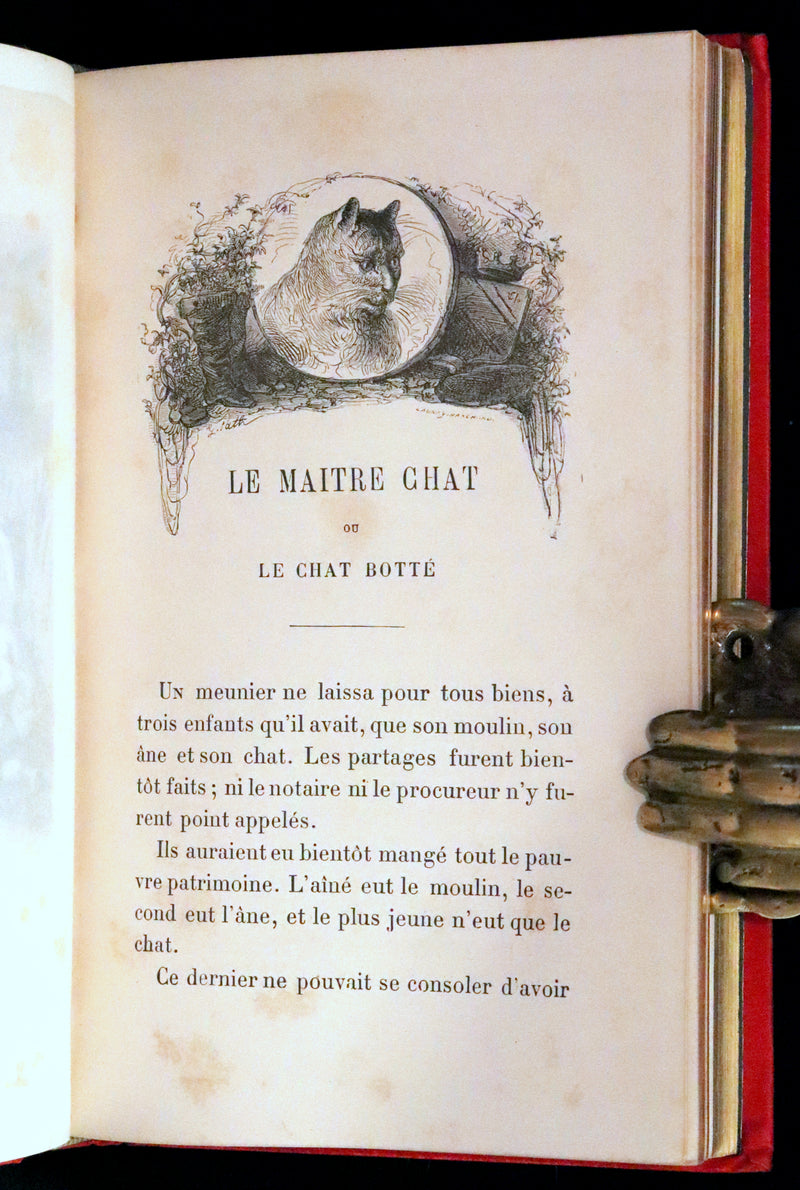 1890 Rare illustrated French Book ~ Contes de Perrault - Fairy Tales.