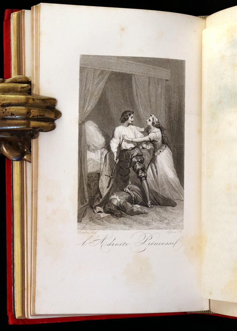 1890 Rare illustrated French Book ~ Contes de Perrault - Fairy Tales.