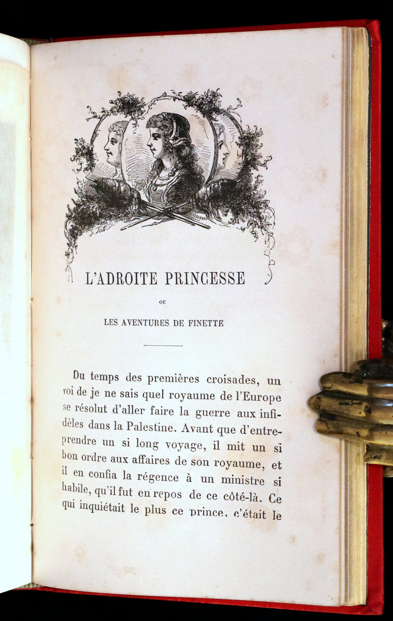 1890 Rare illustrated French Book ~ Contes de Perrault - Fairy Tales.