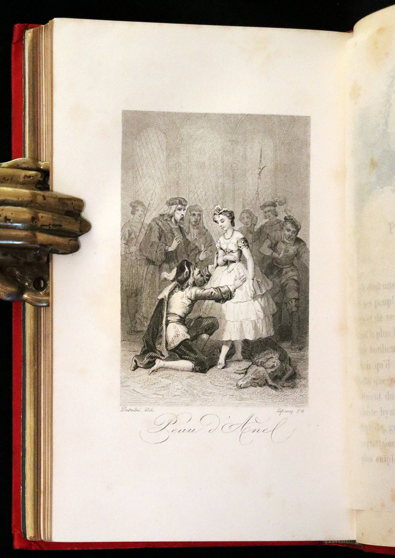 1890 Rare illustrated French Book ~ Contes de Perrault - Fairy Tales.