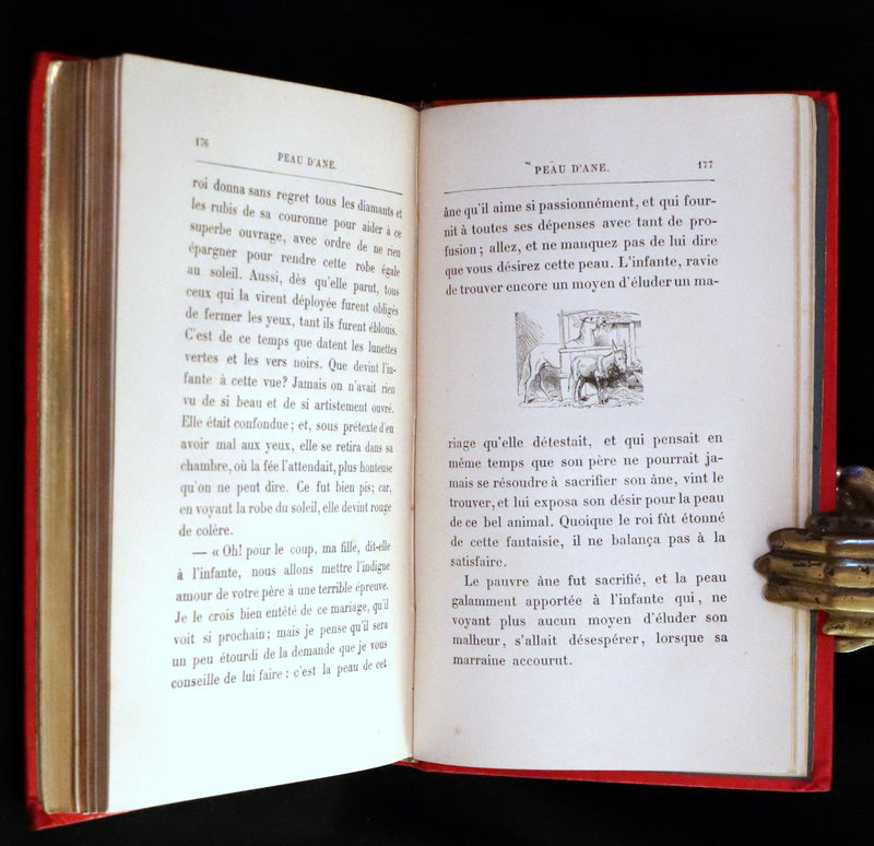 1890 Rare illustrated French Book ~ Contes de Perrault - Fairy Tales.