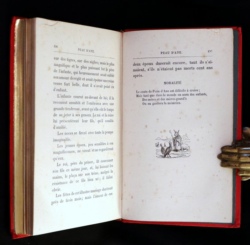 1890 Rare illustrated French Book ~ Contes de Perrault - Fairy Tales.