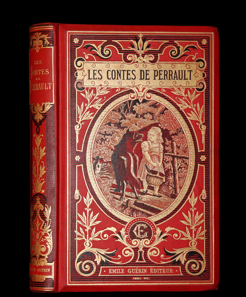1890 Rare illustrated French Book ~ Contes de Perrault - Fairy Tales.
