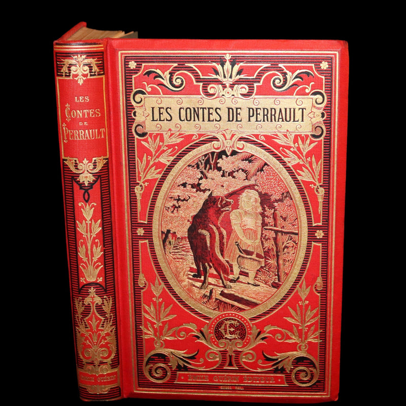 1890 Rare illustrated French Book ~ Contes de Perrault - Fairy Tales.