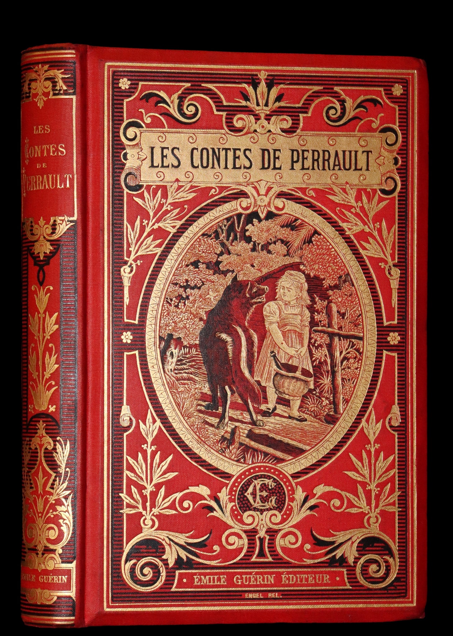 1890 Rare illustrated French Book ~ Contes de Perrault - Fairy Tales.