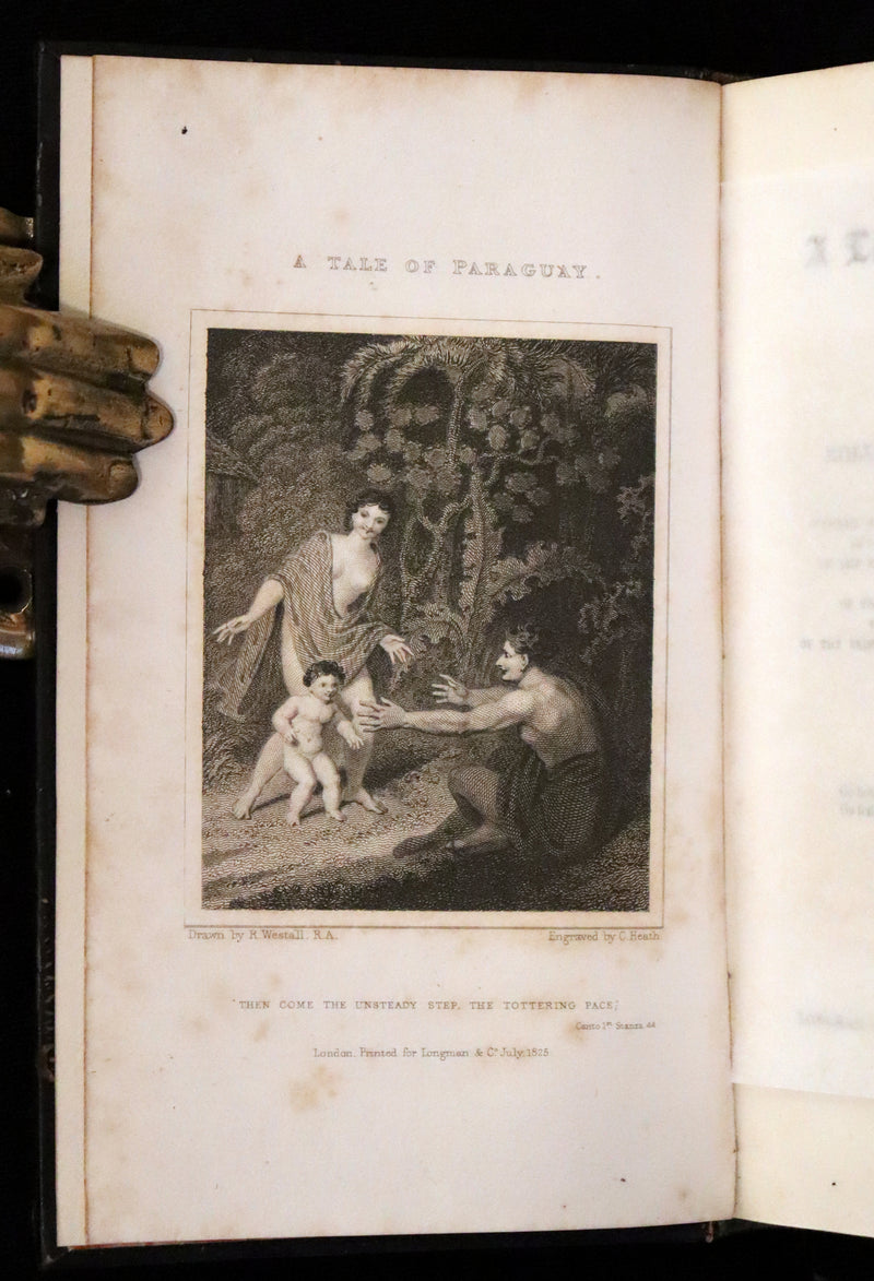 1825 Rare First Edition - A TALE OF PARAGUAY by Robert Southey Illustrated by Richard Westall.