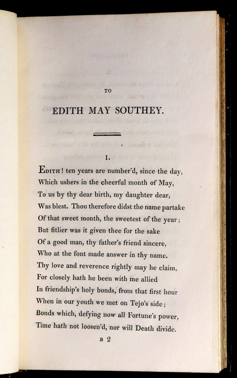 1825 Rare First Edition - A TALE OF PARAGUAY by Robert Southey Illustrated by Richard Westall.