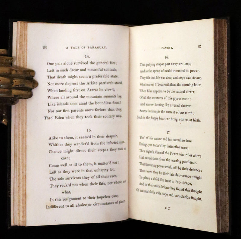 1825 Rare First Edition - A TALE OF PARAGUAY by Robert Southey Illustrated by Richard Westall.