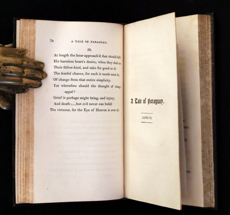 1825 Rare First Edition - A TALE OF PARAGUAY by Robert Southey Illustrated by Richard Westall.