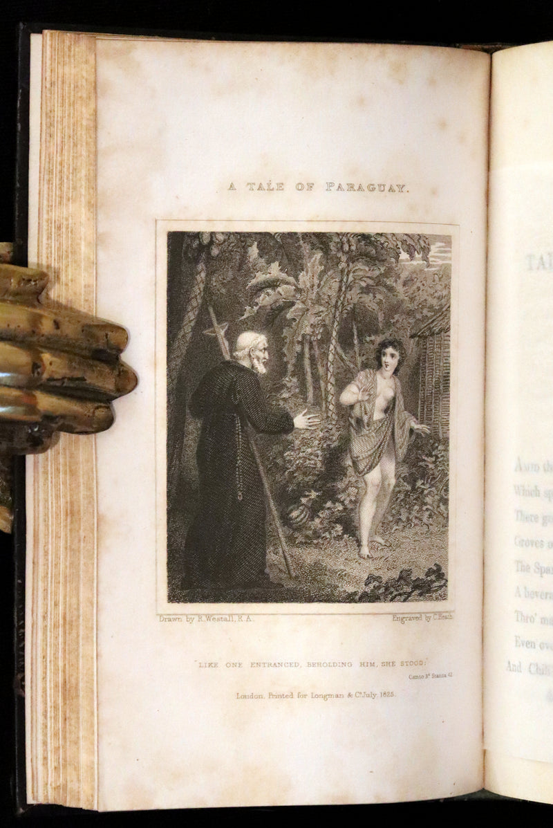 1825 Rare First Edition - A TALE OF PARAGUAY by Robert Southey Illustrated by Richard Westall.