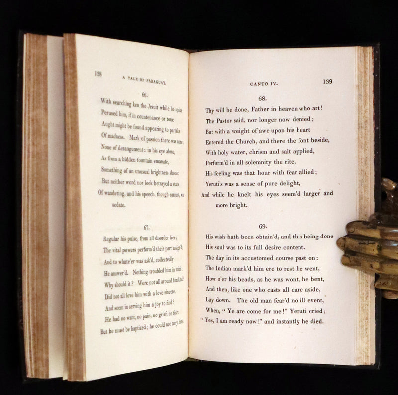 1825 Rare First Edition - A TALE OF PARAGUAY by Robert Southey Illustrated by Richard Westall.