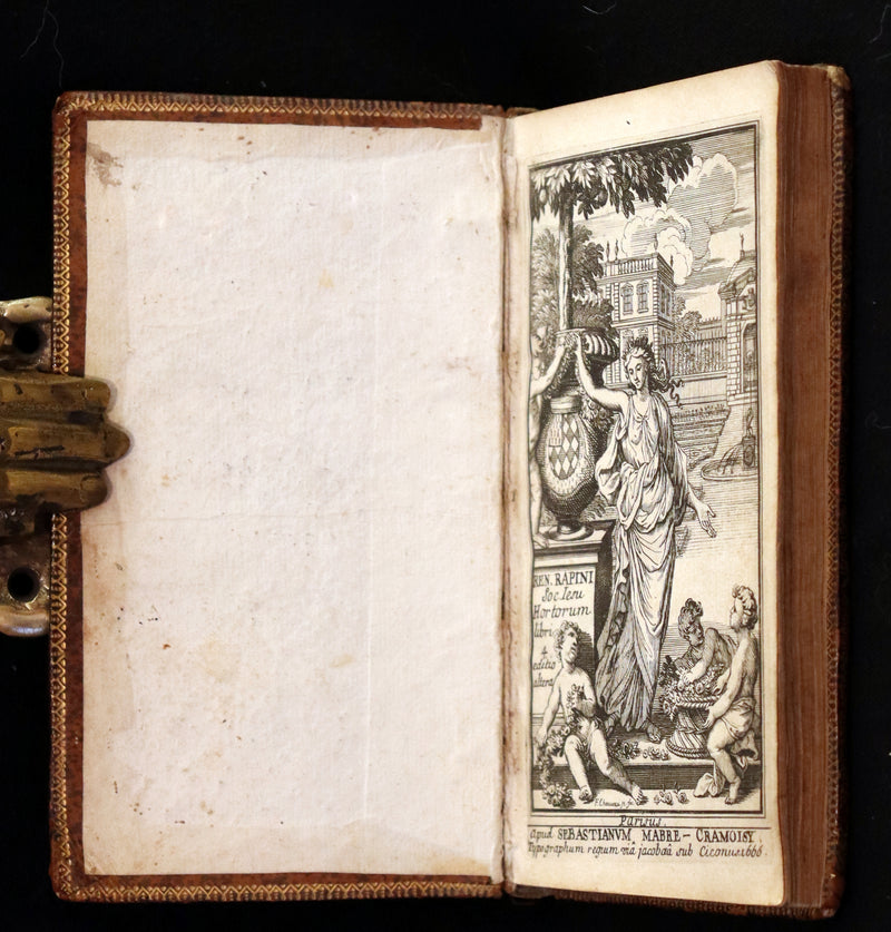 1666 Rare Latin Book - Rene Rapin's celebrated poem on GARDENS - Hortorum libri IV.