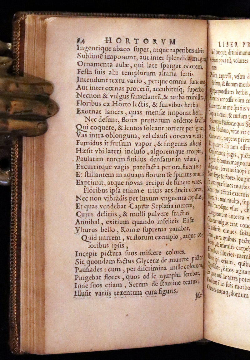 1666 Rare Latin Book - Rene Rapin's celebrated poem on GARDENS - Hortorum libri IV.