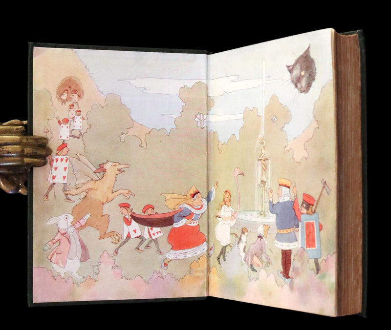 1916 Rare First Edition illustrated by Margaret W. Tarrant - Alice's Adventures in Wonderland.