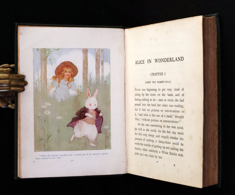 1916 Rare First Edition illustrated by Margaret W. Tarrant - Alice's Adventures in Wonderland.