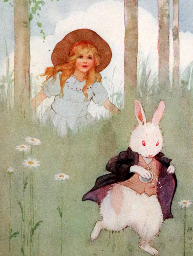 1916 Rare First Edition illustrated by Margaret W. Tarrant - Alice's Adventures in Wonderland.
