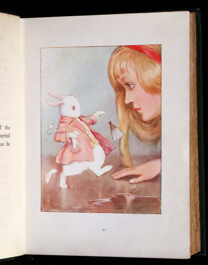 1916 Rare First Edition illustrated by Margaret W. Tarrant - Alice's Adventures in Wonderland.