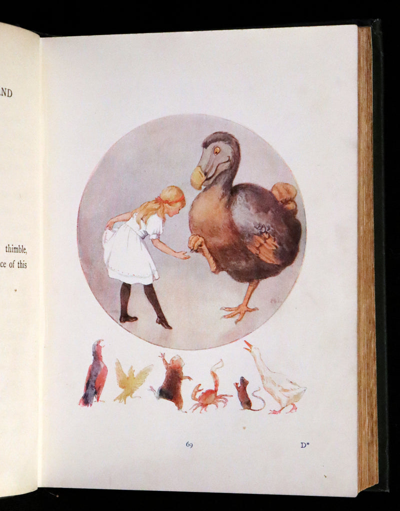 1916 Rare First Edition illustrated by Margaret W. Tarrant - Alice's Adventures in Wonderland.