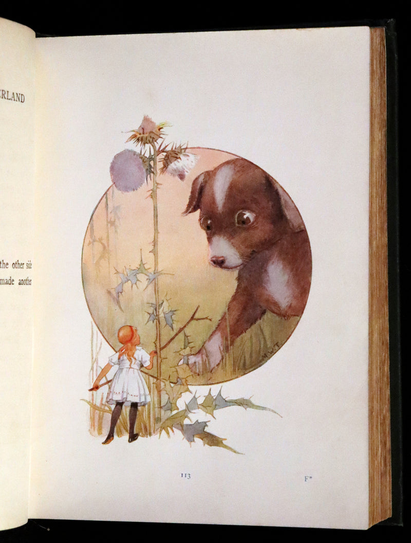 1916 Rare First Edition illustrated by Margaret W. Tarrant - Alice's Adventures in Wonderland.