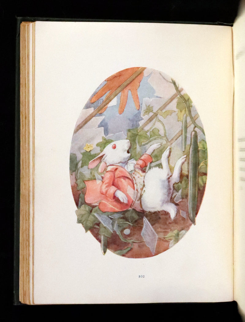 1916 Rare First Edition illustrated by Margaret W. Tarrant - Alice's Adventures in Wonderland.