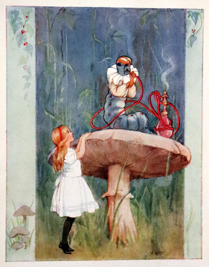 1916 Rare First Edition illustrated by Margaret W. Tarrant - Alice's Adventures in Wonderland.