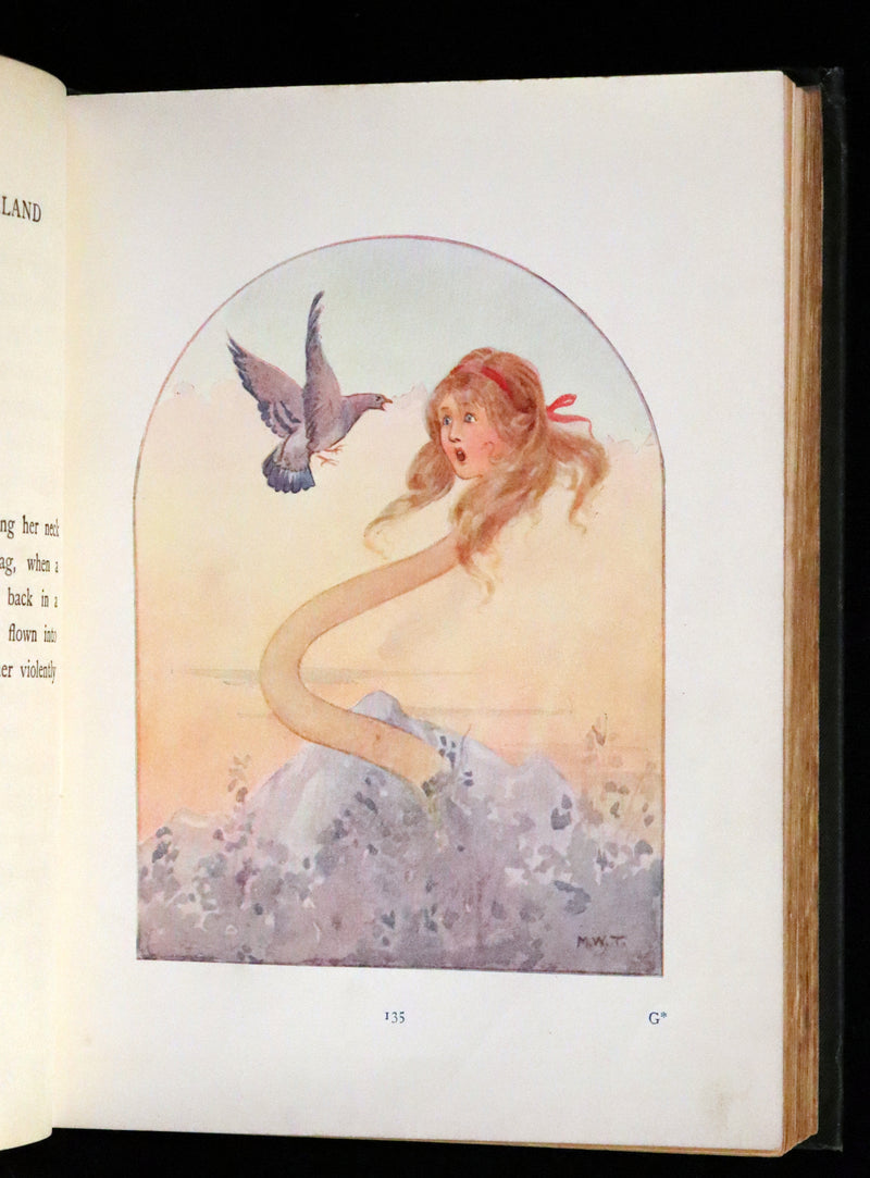 1916 Rare First Edition illustrated by Margaret W. Tarrant - Alice's Adventures in Wonderland.