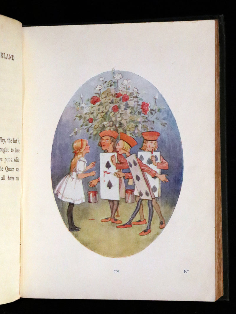 1916 Rare First Edition illustrated by Margaret W. Tarrant - Alice's Adventures in Wonderland.
