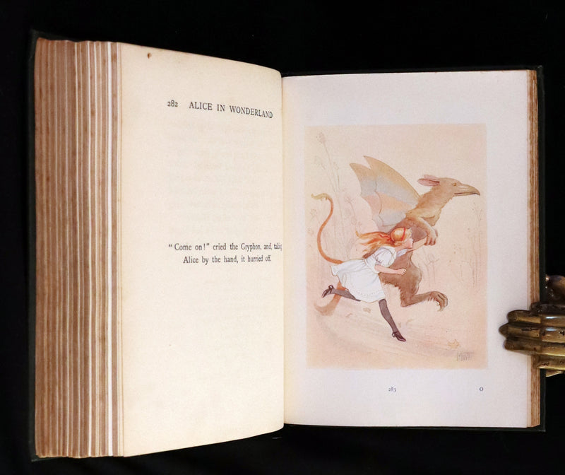 1916 Rare First Edition illustrated by Margaret W. Tarrant - Alice's Adventures in Wonderland.
