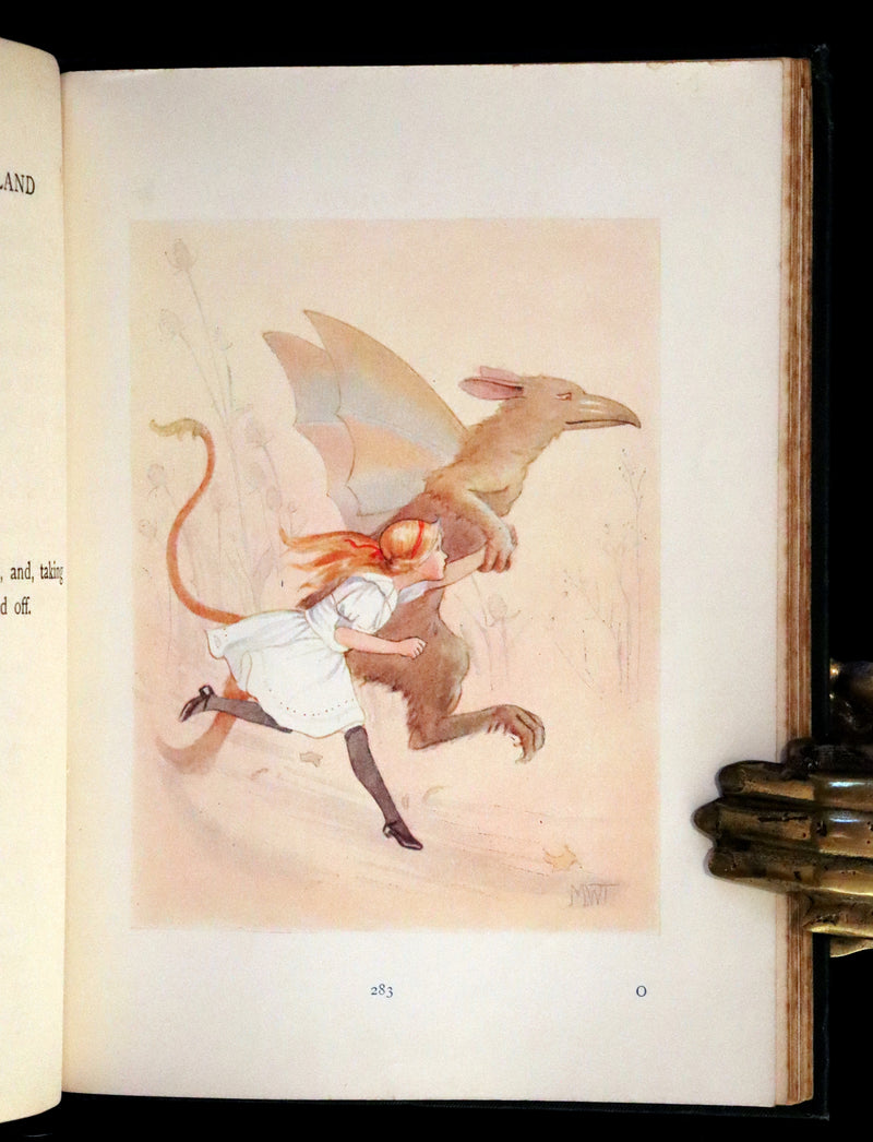 1916 Rare First Edition illustrated by Margaret W. Tarrant - Alice's Adventures in Wonderland.