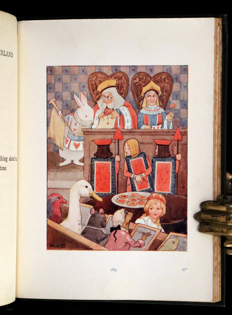 1916 Rare First Edition illustrated by Margaret W. Tarrant - Alice's Adventures in Wonderland.
